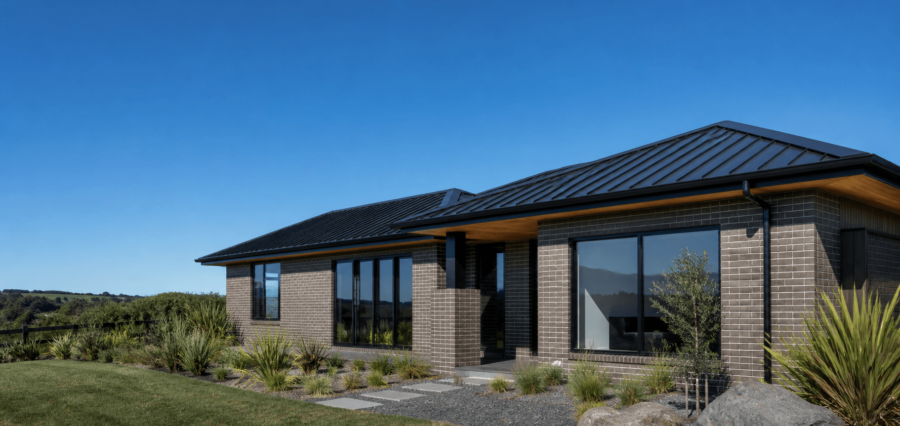 Contemporary masonry home