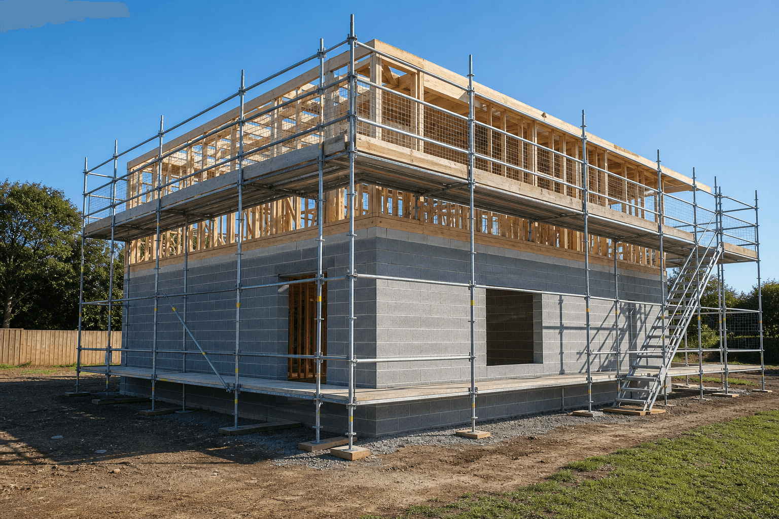 Blocklaying masonry project